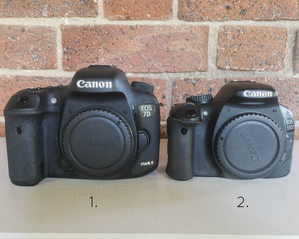 canon eos 7dii and 550d