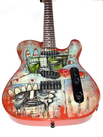 Jesse Reno Hand-painted Guitar