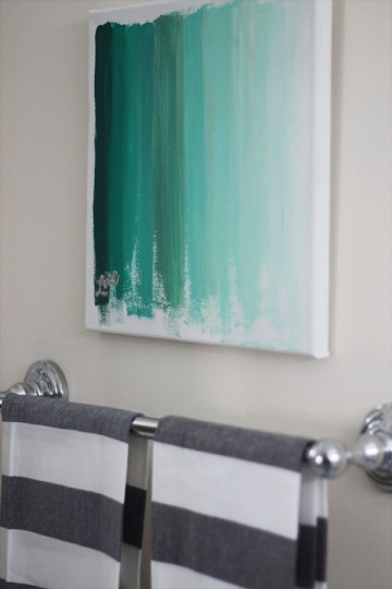 Ombre Art {DIY} at {Two Delighted}