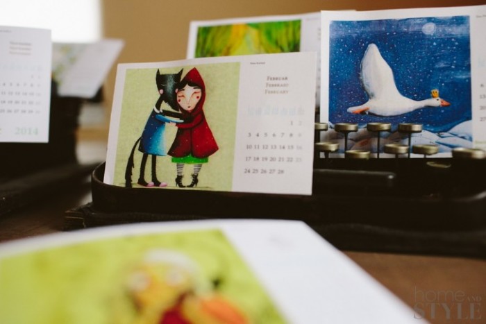 Illustrated Calendar at Home and Style