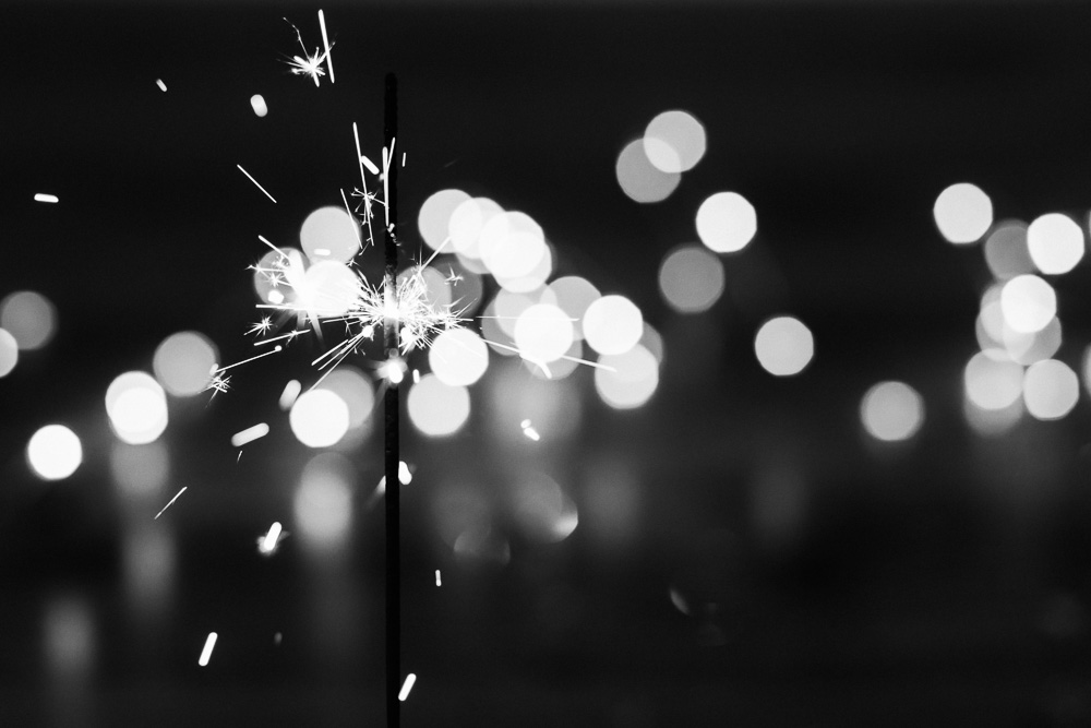 new year sparkler